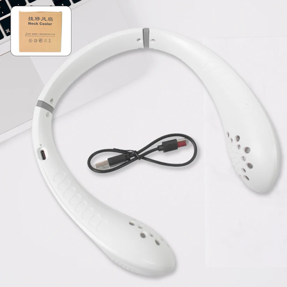 Portable Wearable Neck Fan | USB Rechargeable, 3 Speeds, Bladeless Design