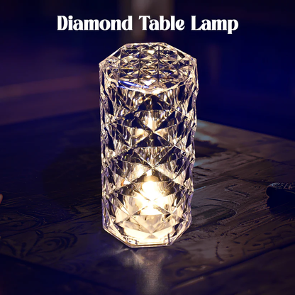 Crystal LED Candle Lamp – Battery-Operated Decorative Light for Home Décor