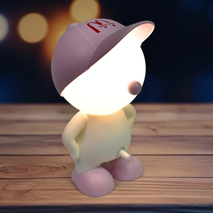 Portable Cartoon LED Desk Lamp with Eye-Friendly Light and USB Charging