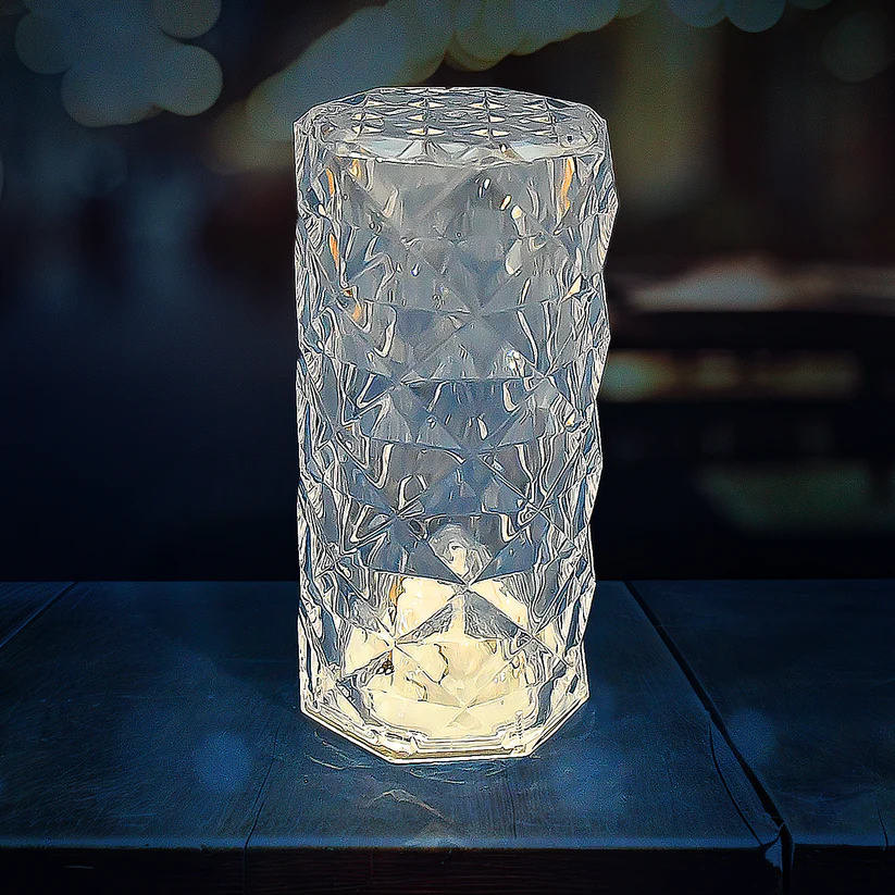 Crystal LED Candle Lamp – Battery-Operated Decorative Light for Home Décor