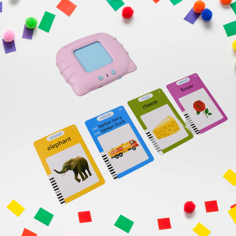 Interactive Preschool Learning Flash Cards with 224 Words – Educational English Learning Machine for Kids