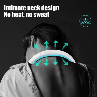 Portable Wearable Neck Fan | USB Rechargeable, 3 Speeds, Bladeless Design