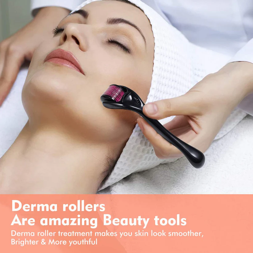 1mm Titanium Derma Roller for Anti-Aging, Scar Removal, and Hair Regrowth