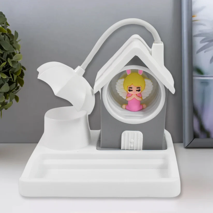 Cute LED Desk Lamp – USB Rechargeable, Eye Protection, Multi-Color