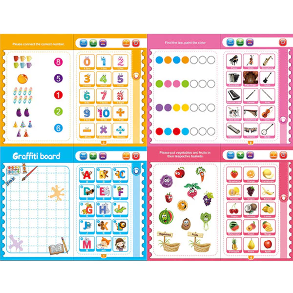 Interactive Musical Learning Book for Toddlers: Alphabets, Numbers & Phonetics