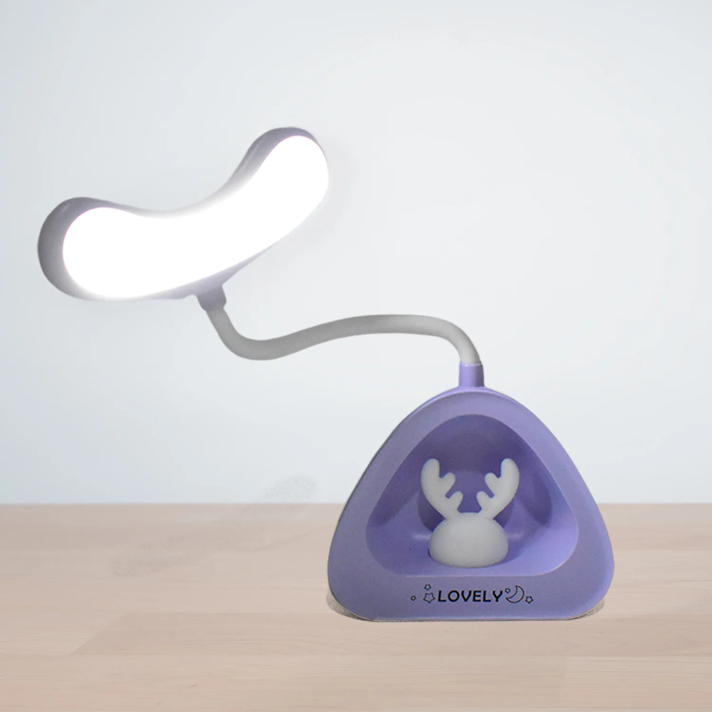 Little Rabbit Night Light – USB Rechargeable Foldable Bedside Lamp for Kids