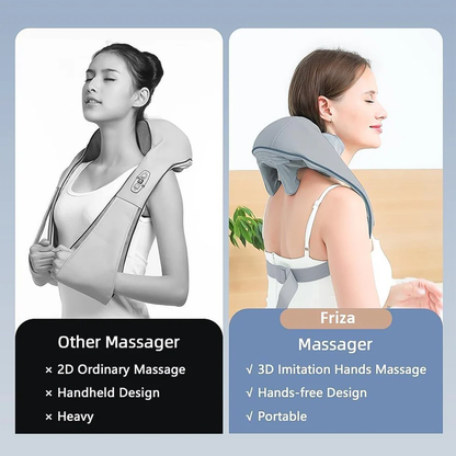 Rechargeable Heated Shiatsu Neck and Shoulder Massager