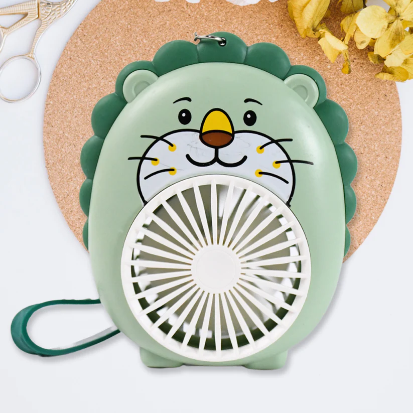 Cartoon USB Handheld Fan – Portable Mini Fan for Desktop and Outdoor Use