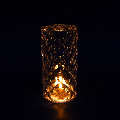 Crystal LED Candle Lamp – Battery-Operated Decorative Light for Home Décor