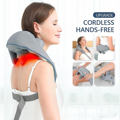 Rechargeable Heated Shiatsu Neck and Shoulder Massager