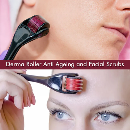 1mm Titanium Derma Roller for Anti-Aging, Scar Removal, and Hair Regrowth