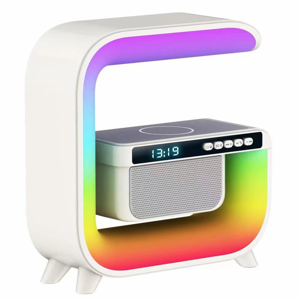 Multi-Function Wireless Speaker Desk Lamp with Wireless Charger & Alarm Clock