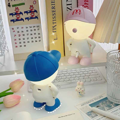 Portable Cartoon LED Desk Lamp with Eye-Friendly Light and USB Charging