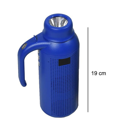 Portable Waterproof Bluetooth Speaker with Built-in Flashlight