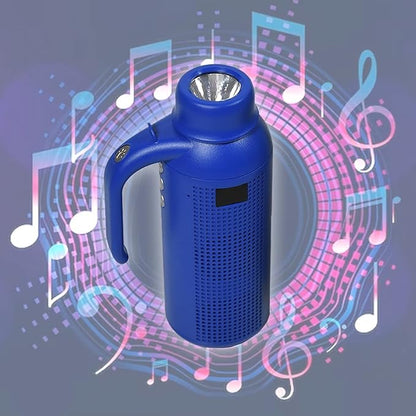 Portable Waterproof Bluetooth Speaker with Built-in Flashlight