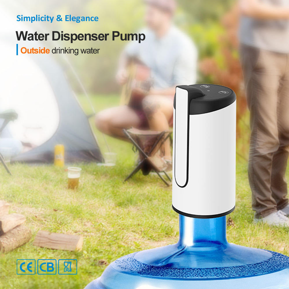 USB Rechargeable Electric Water Dispenser Pump with Removable Spout