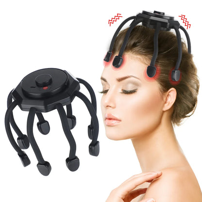 USB Rechargeable Octopus Claw Head Massager