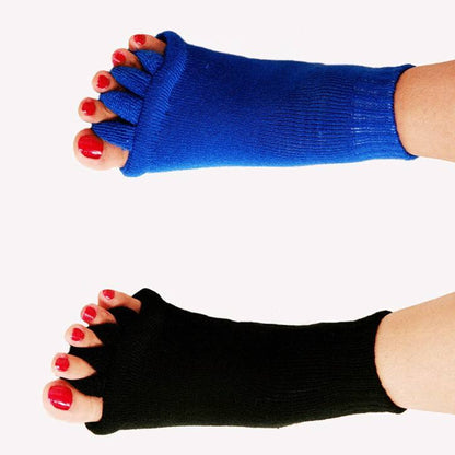 Foot Alignment Massage Socks Five Toe Separator-Foot Pain Relief, Yoga, Sports