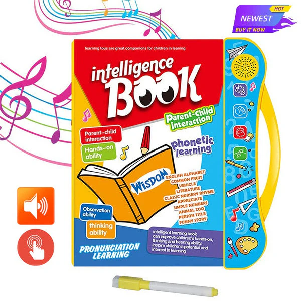 Interactive Musical Learning Book for Toddlers: Alphabets, Numbers & Phonetics