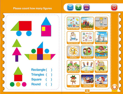 Interactive Musical Learning Book for Toddlers: Alphabets, Numbers & Phonetics