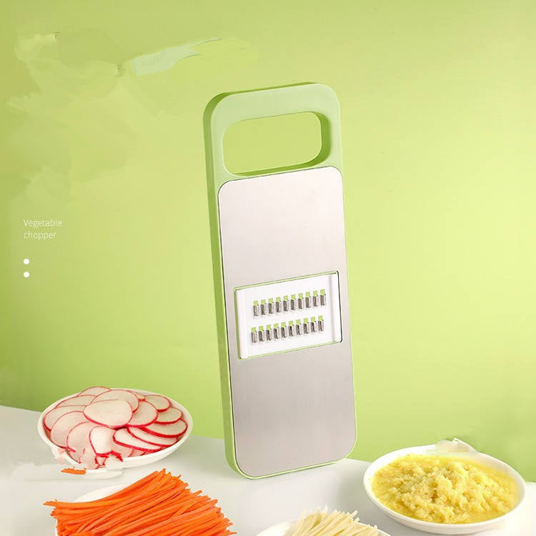 5-in-1 Foldable Vegetable Slicer with Stainless Steel Blades and Protective Guards