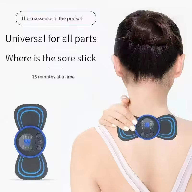 Portable USB EMS Neck Massager – Electric Cervical Pain Relief Device