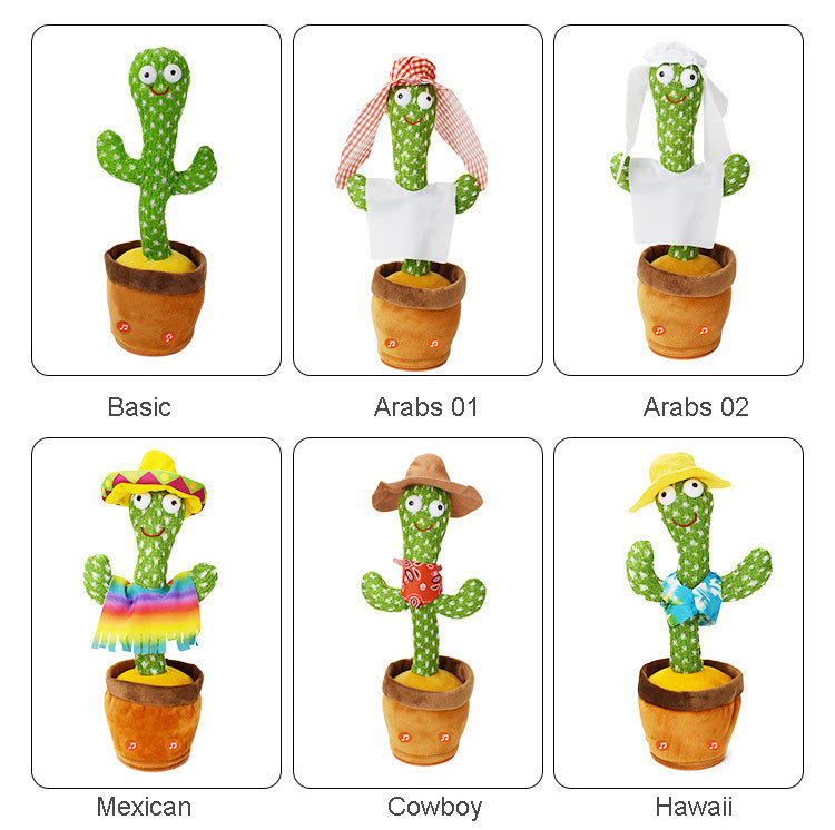 Dancing Cactus Toy – Talking, Singing & Mimicking Plush