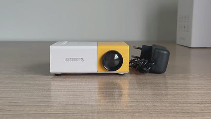 Mini Portable Movie Projector with LCD Display and Built-in Speakers