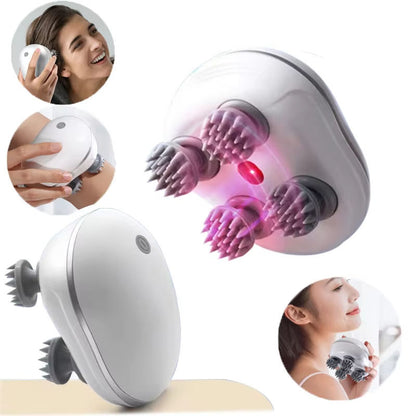 Smart Electric Scalp and Pet Massager with Multi-Speed Settings