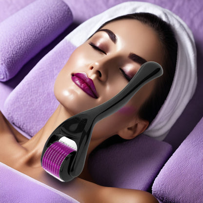 1mm Titanium Derma Roller for Anti-Aging, Scar Removal, and Hair Regrowth